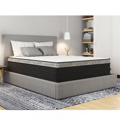 Copper Ultra Cooling, Pressure Relieving Hybrid With Luxurious Euro-Top 14" - Medium Feel, Greenguard Gold Certified