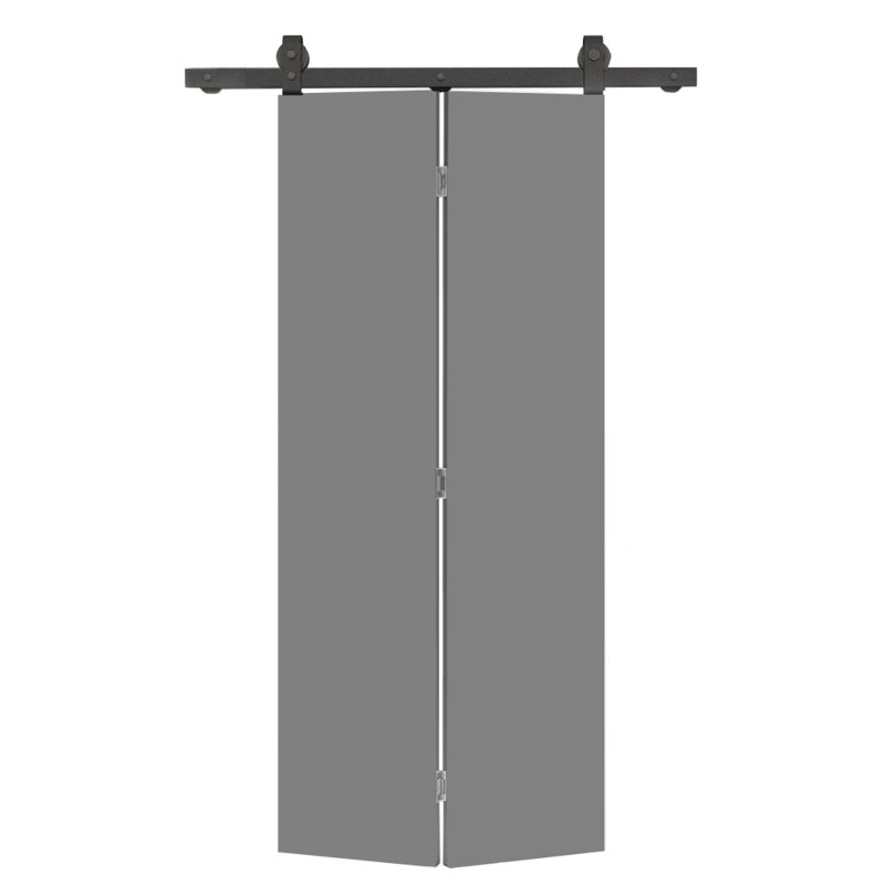 Porte pliante 80 po, 24 po x 80 po, Gris clair