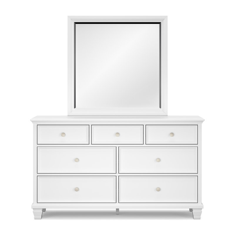 Fortman Dresser And Mirror, White