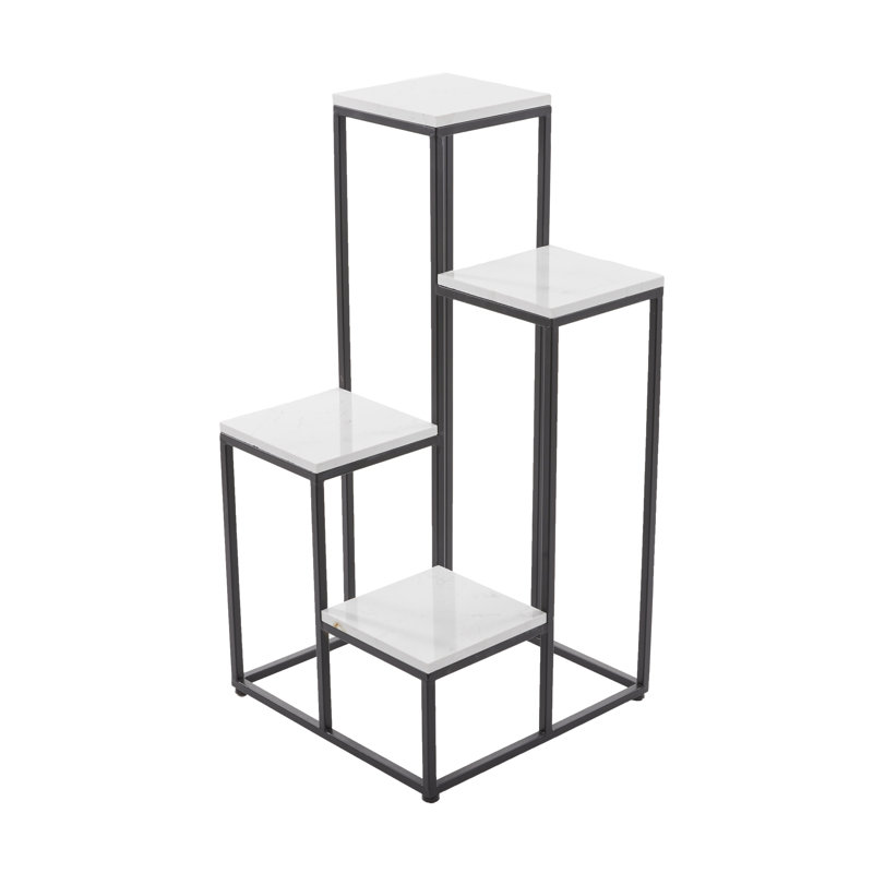 Support pour plante Kirran, Blanc
