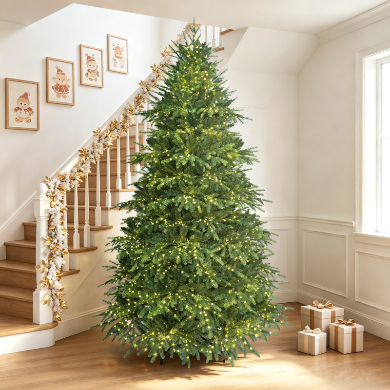Arbre de Noël épinette pré-éclairé, 6.5' H