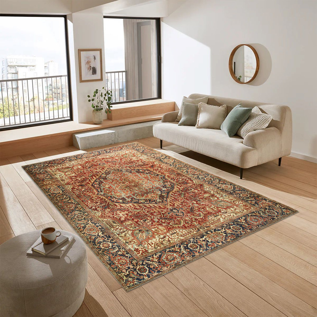 Oriental Machine Tufted Shag Area Rug
