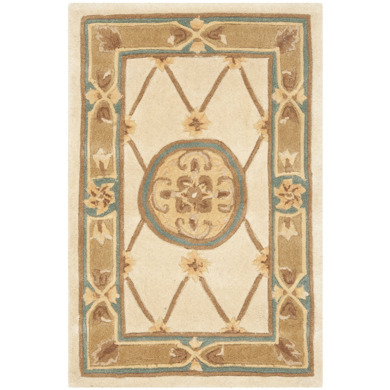 Naples Hand Tufted Wool Pile Oriental Rug, Rectangle 2'6" x 4'6"