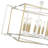 Mercer41 Drage 8 Light Pendant Light in Matte White/Vintage Brass