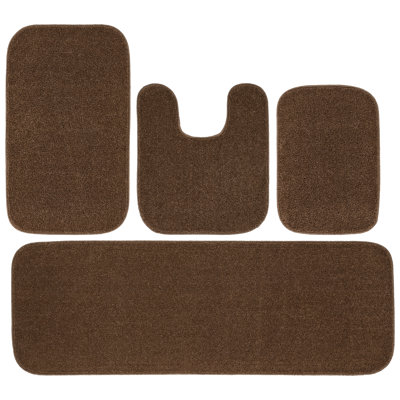 Tapis Huntingdon, tapis de bain moelleux et absorbants doux, antidérapant, séchage rapide, lavable à la machine, confort pour le plancher de la salle de bain, baignoire et douche, ensemble de tapis de salle de bain (sans couvercle)