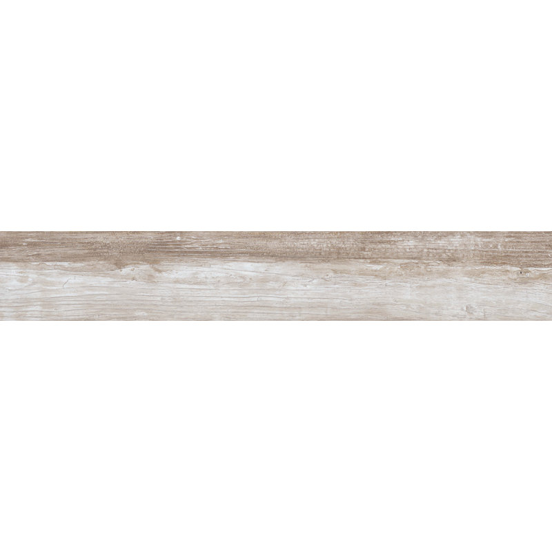 Shine 8" x 48" Porcelain Wood Look Wall & Floor Tile, Ivory