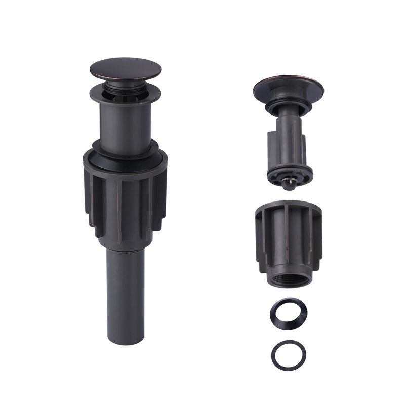 Pop-Up Drain Without Overflow In Brushed Nickel, Oil Rubbed Bronze