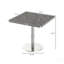 Table carrée bistro moderne tulipe 31,5 pouces avec plateau en faux marbre, facile à assembler, structure en métal robuste-674224902-674224898