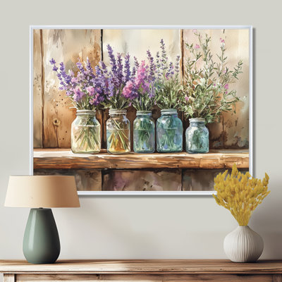 Lavande et bouquet de romarin II - Lavande, art mural