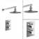Milan Round LED Thermostatic Shower Set for a Luxurious Experience with Smart Temperature
