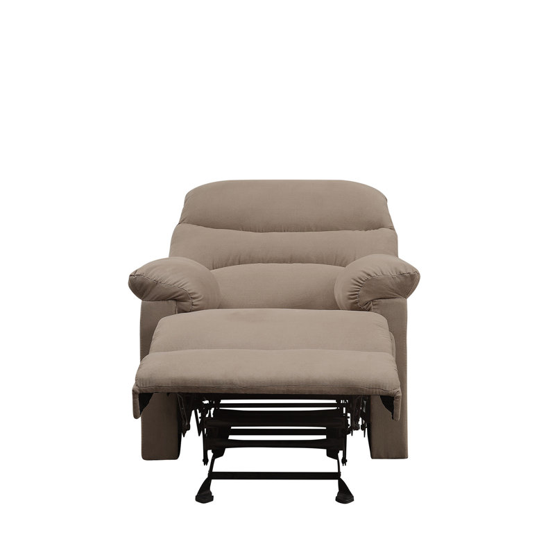 Arcadia Light Brown Microfiber Motion Recliner, Light Brown