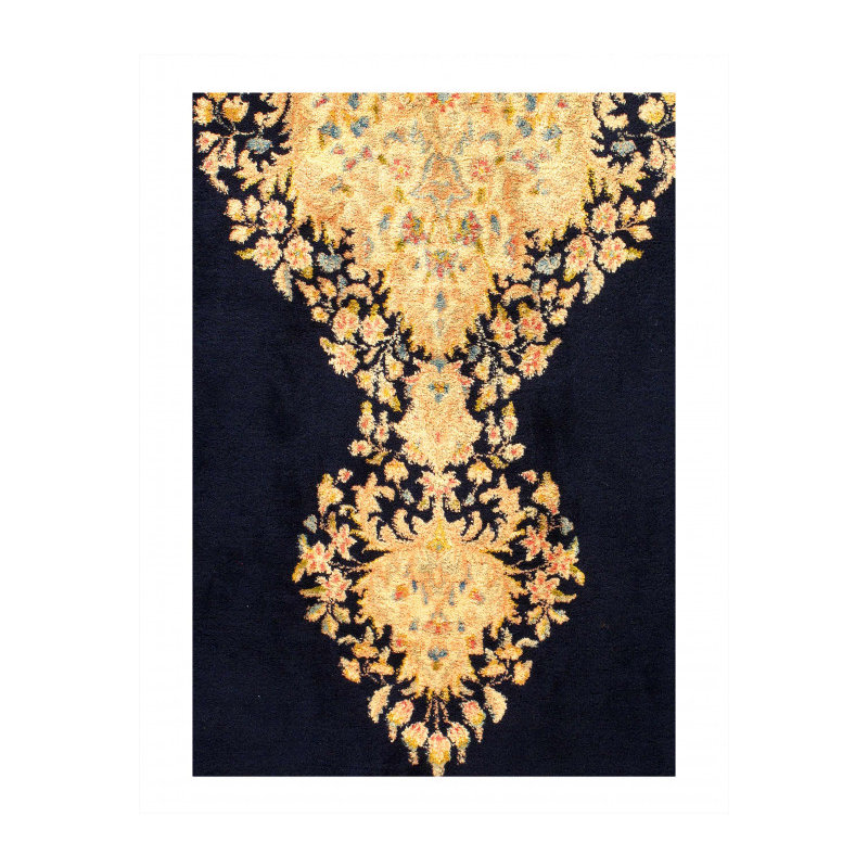 Tapis noir en laine 10 pi x 16 pi 9 po Maxton One-of-a-Kind