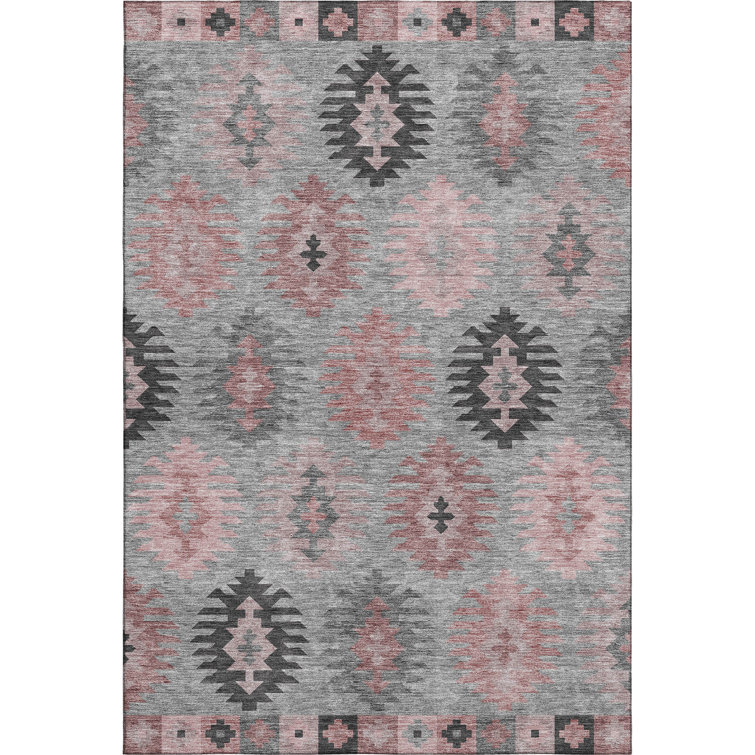 Premium Machine Washable Prisco Gray Rug