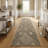 Custom Size Indoor Outdoor Runner Rug (26' x 12' Runner) - Alto Heritage Natural Beige Diamond Pet Friendly Flatweave-69750838