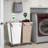 Commercial Heavy Duty Laundry Cart With Wheels, 280L Large Rolling Laundry Sorter With 2 Removable Bags, Steel Frame And Lockable Casters For Laundry Room, Hotel, And Home Use