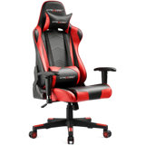GTPLAYER Fauteuil inclinable, ergonomique, pivotant et réglable en cuir synthétique avec repose-pieds GTPLAYER