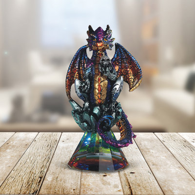 Jayshaun 4.75"H Purple Dragon Figurine Unique Gifts