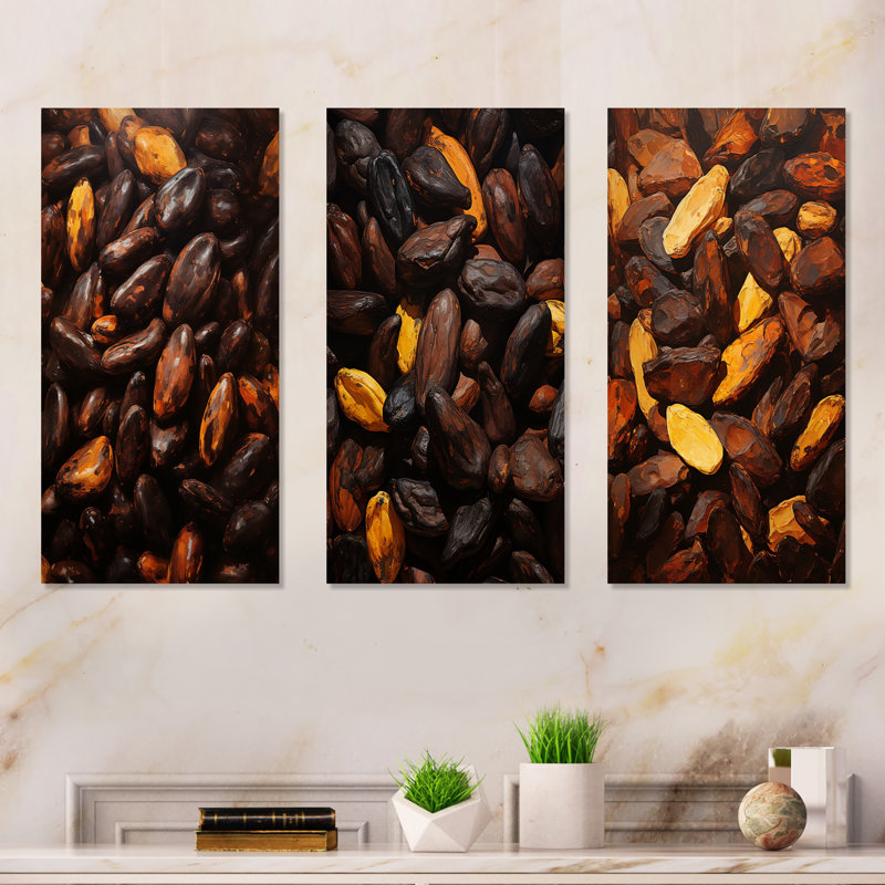 Cacao Roasted Reverie, H 28 po x l 36 po, Toile tendue