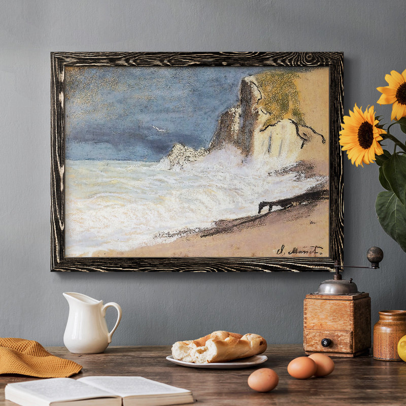 " The Manneport, Etretat ", Black, 22" H x 32" W x 1.5" D