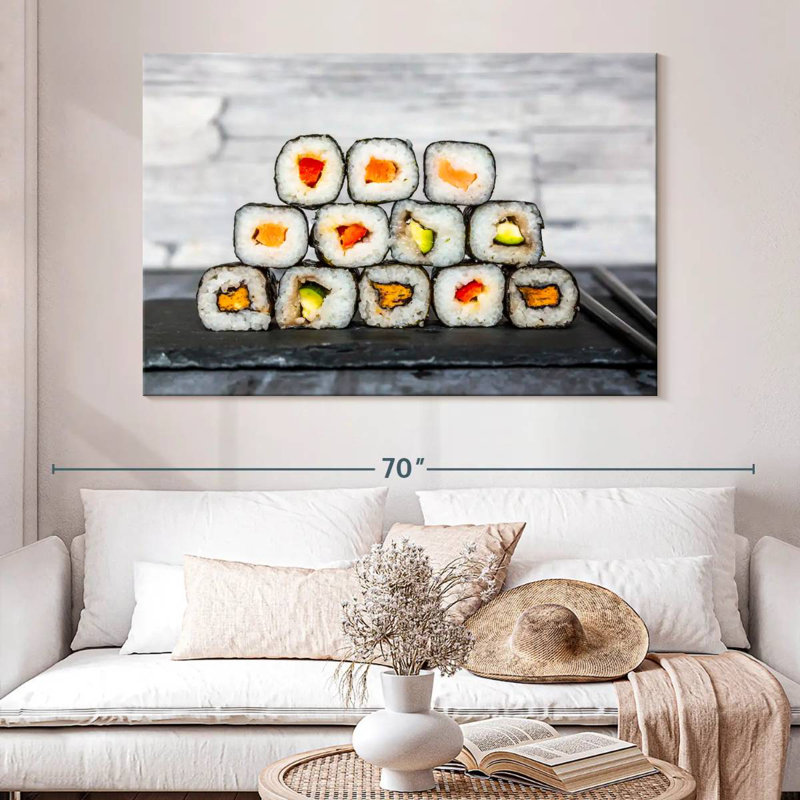 Yarlin, tranches de sushi, H 34 po x l 51 po