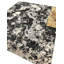 Odyssey Post Modern Organic Abstract Black Silver Hand-Knotted Wool/Silk Luxury Area Rug / Rug-56969914