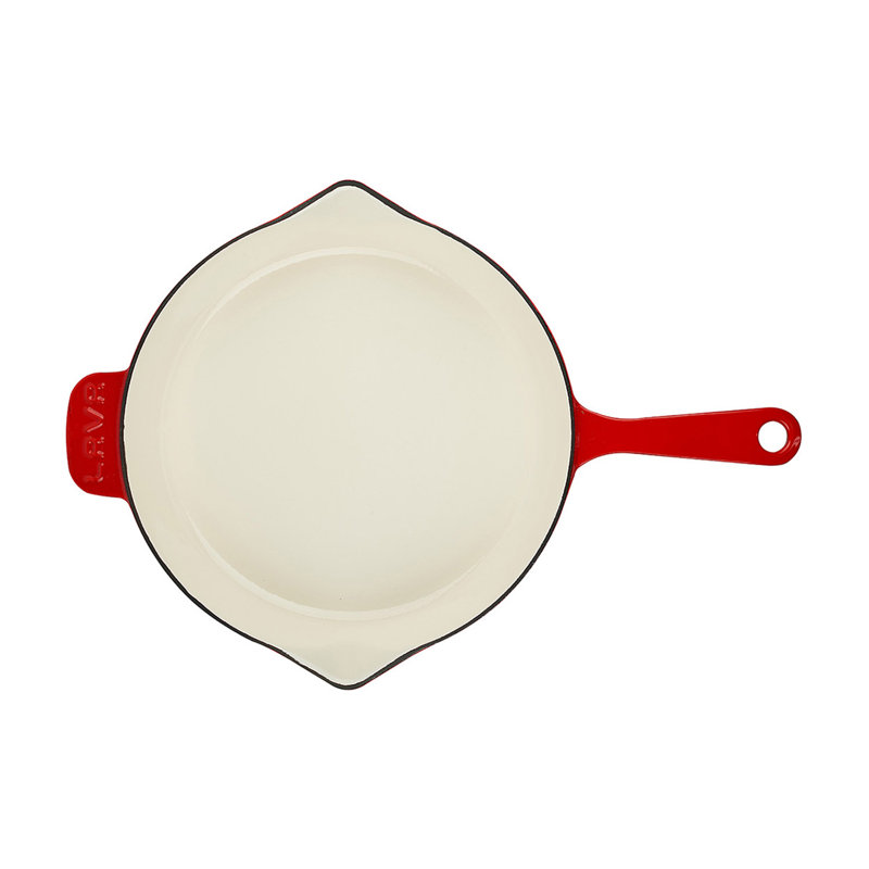 Poêle en fonte émaillée Lava 11-Series, Rouge
