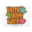 Faith Love Hope 1 Corinthians 13:13 - Wrapped Canvas Print-733014867