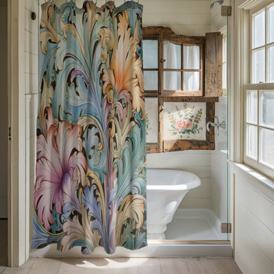 Rideau de douche 1 pièce Elegant Nouveau