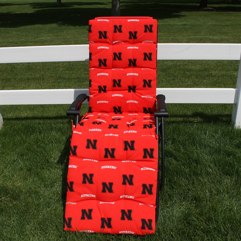 NCAA Outdoor 2'' Chaise Lounge Back Cushion