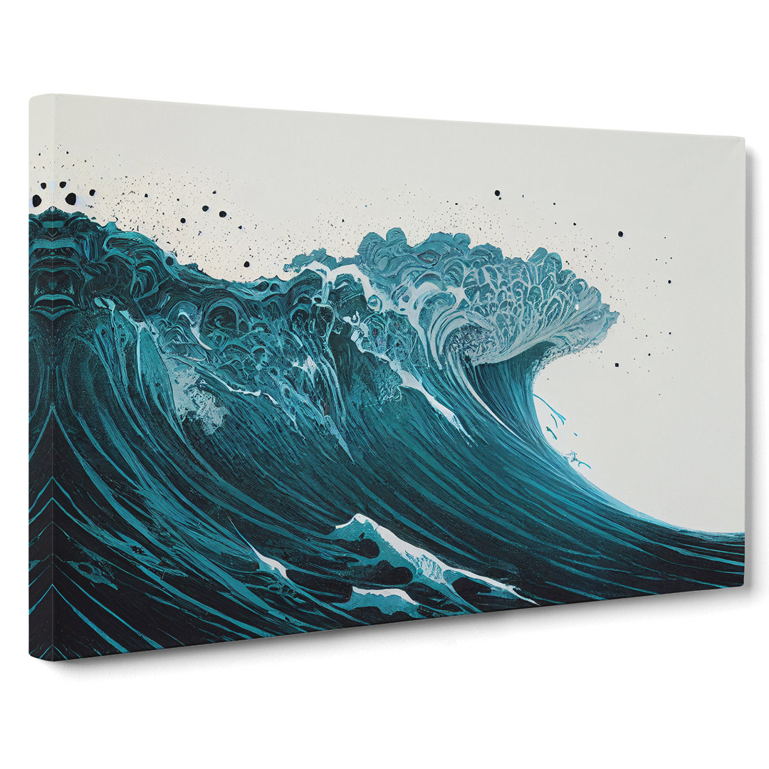 Beautiful Ocean Wave - Wrapped Canvas