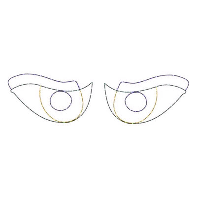  Halloween LED Prelit Scary Eyes Window Silhouette Halloween Decor