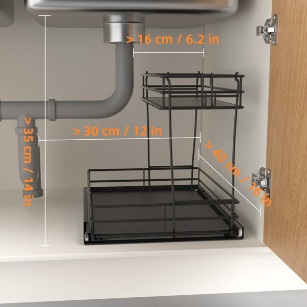 Furniture Dash Metal Under Sink Organizer