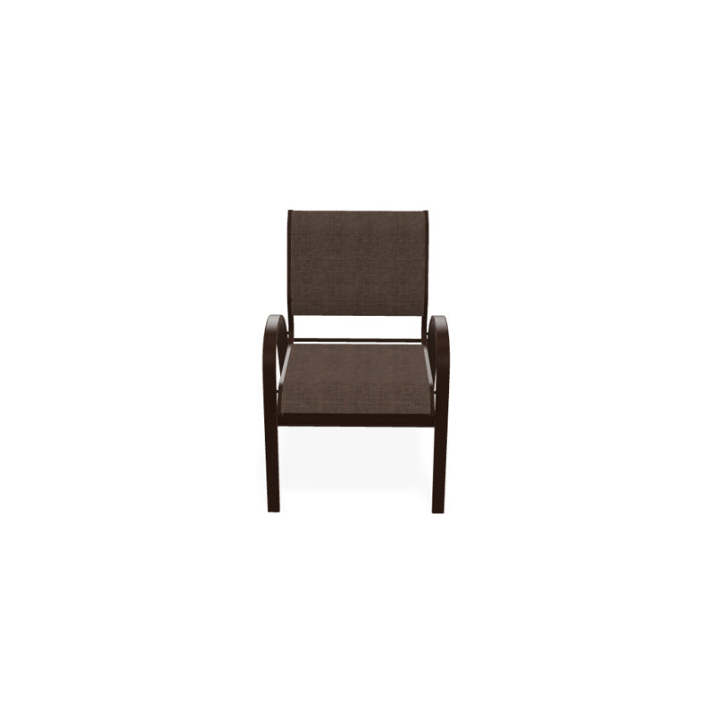 Chaise de patio empilable Hiraku, Moka Sunbrella®, Kona texturé