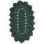 Tapis ovale en jute tissé à la machine de couleur vert chasseur-1151910648