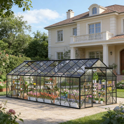 Walk-In Garden Greenhouse With Aluminum Alloy Frame
