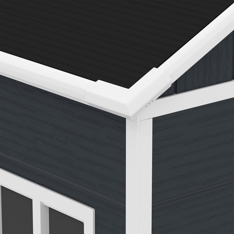 8*7ft Outdoor Storage Shed, 88.58" H x 92.12" W x 85.82" D