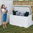 230 Gallon Large Deck Box  Divider & Side Handles-109557145