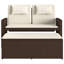 Banc de patio inclinable avec coussins Vidaxl-99049284