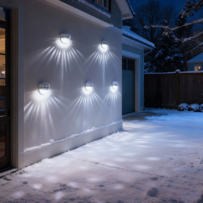 Éclairage solaire à DEL pour terrasse et patio, Blanc