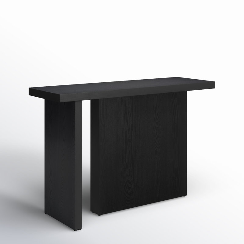 Aava 47" Solid Wood Console Table, Black