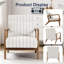 Chaise d'appoint moderne avec accoudoirs courbés et coussin lombaire-828822151