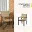 Ciera Stacking Patio Dining Armchair