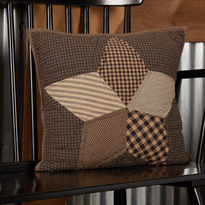 Farmhouse Star Square Cotton Pillow Cover & Insert