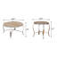 Bohden 3-Piece Coffee Table Set in Weathered Oak and Chrome-20267784