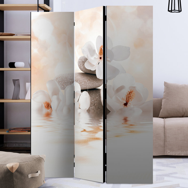 Flandria 172cm H Folding Room Divider, 3