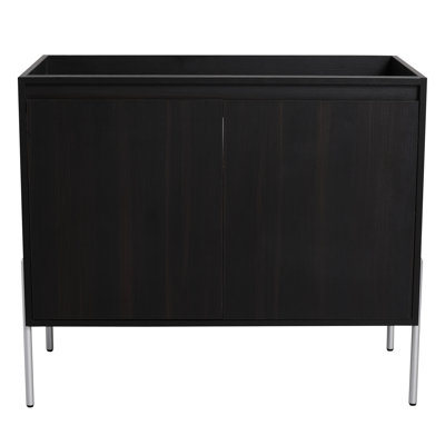 Meuble-lavabo sur pied 36 po, chêne foncé - meuble-lavabo intérieur 36 po, hygiène - rangement