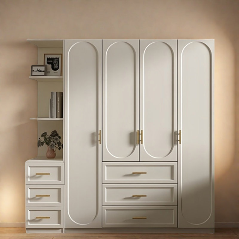 Garde-robe moderne simple de couleur unie, H 78,74 po x l 70,87 po x P 21,65 po
