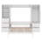 Queen Size Murphy Bed With Drawers And Shelves-109654731