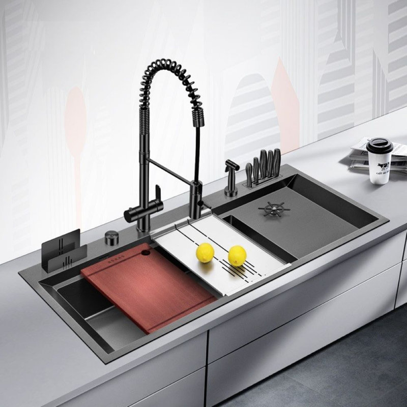 Évier de cuisine 8,6 L, Argent