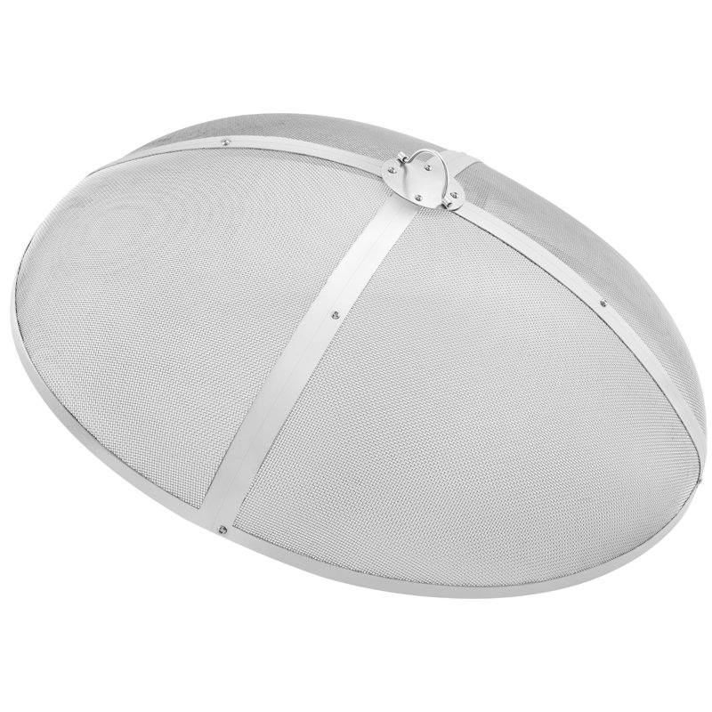 Pare-étincelles rond en acier inoxydable, H 8,90 po x l 40 po x P 40 po